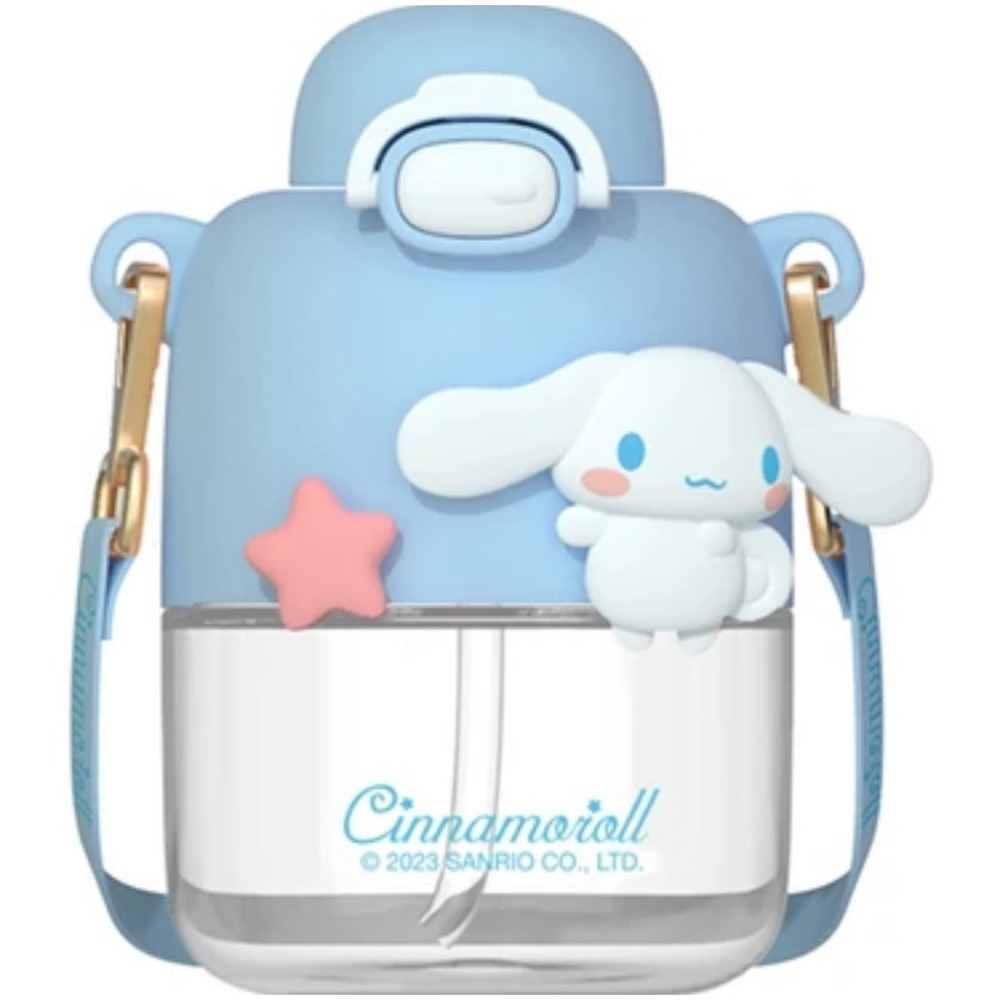 Sanrio My Melody Cinnamoroll‎ Water Bottle Kids Blue Strap Anime Harajuku Kawaii